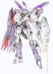  assault_visor clenched_hand energy_blade full_body gundam gundam_suisei_no_majo highres holding holding_shield looking_ahead mecha michaelis_(mobile_suit) no_humans redesign robot science_fiction shield solo sugitani_shougo white_background 