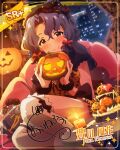 blue_hair character_name dress halloween idolmaster_million_live!_theater_days red_eyes short_hair smile toyokawa_fuuka