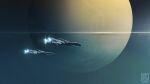  dofresh highres infinite_fleet no_humans official_art planet scenery science_fiction space spacecraft 