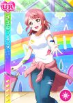 character_name dress green_eyes love_live!_nijigasaki_high_school_idol_club love_live!_school_idol_festival pink_hair short_hair smile uehara_ayumu