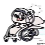 1girl animated_gif booster halo seseren wheelchair