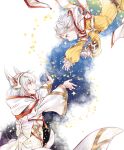  animal_ears bangs blunt_bangs bodysuit cat_ears facial_mark gloves grey_hair nia_(xenoblade) short_hair ui_frara white_gloves xenoblade_chronicles_(series) xenoblade_chronicles_2 xenoblade_chronicles_3 yellow_bodysuit yellow_eyes 