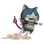 animal_ears belt cat cat_ears cat_tail flying jetpack mechanical_arms mechanical_parts metal official_art robonyan robot tail white_background youkai_watch youki 