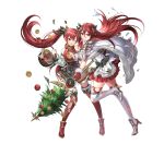  2girls cordelia_(fire_emblem) fire_emblem fire_emblem_awakening fire_emblem_fates fire_emblem_heroes holding holding_polearm holding_weapon long_hair mother_and_daughter multiple_girls official_alternate_costume polearm red_eyes selena_(fire_emblem_fates) very_long_hair weapon 