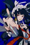  1girl absurdres ace_of_clubs ace_of_hearts black_hair black_jacket black_nails blazer card celestia_ludenberg chinese_commentary club_(shape) commentary_request danganronpa:_trigger_happy_havoc danganronpa_(series) drill_hair earrings fingernails foreshortening frilled_hairband frills hair_ribbon hairband hands_up heart highres holding holding_card jacket jewelry long_fingernails long_hair looking_at_viewer nail_polish open_clothes open_jacket parted_lips red_eyes ribbon ring sanmuchengqun shirt smile solo twin_drills upper_body very_long_hair white_hairband white_ribbon white_shirt 