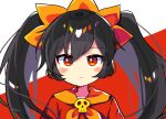 ashley_(warioware) black_hair highres looking_at_viewer offbeat red_eyes solo twintails warioware white_background