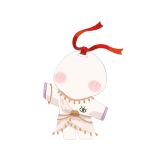  no_humans official_art onmyoji paper_doll white_background 