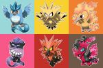  animal_focus articuno bird black_eyes black_hair blacknirrow blank_eyes blue_eyes blue_sclera bright_pupils brown_eyes chibi claws closed_mouth colored_sclera commentary constricted_pupils crossed_arms english_commentary fiery_hair fiery_wings full_body galarian_articuno galarian_moltres galarian_zapdos grey_eyes highres leg_up looking_to_the_side moltres multicolored_background multicolored_hair no_humans open_mouth outline pokemon pokemon_(creature) purple_hair redhead short_hair tongue two-tone_hair white_outline white_pupils wings yellow_sclera zapdos 