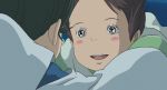  black_hair ear ghibli nigihayami_kohaku_nushi ogino_chihiro sen_to_chihiro_no_kamikakushi smile spirited_away tearing_up 