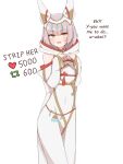  animal_ears bangs blunt_bangs blush cat_ears chest_jewel chirun0 english_text facial_mark grey_hair hands_up heart highres jewelry like_and_retweet looking_at_viewer meme nia_(xenoblade) off_shoulder open_mouth robe short_hair sweatdrop tassel twitter_strip_game_(meme) w_arms white_background white_headwear white_robe xenoblade_chronicles_(series) xenoblade_chronicles_3 yellow_eyes 