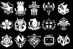 azur_lane dragon_empery_(emblem) eagle_union_(emblem) emblem iris_libre_(emblem) iron_blood_(emblem) no_humans northern_parliament_(emblem) royal_navy_(emblem) sakura_empire_(emblem) sardegna_empire_(emblem) universal_(emblem) vichya_dominion_(emblem)