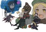  ? abigail_williams_(fate) black_hair blonde_hair blue_eyes box christmas christmas_present cup decorating drinking edmond_dantes_(fate) fate/apocrypha fate/grand_order fate/requiem fate_(series) fujimaru_ritsuka_(male) giant giantess gift gift_box hat highres jack_the_ripper_(fate/apocrypha) learning_with_manga!_fgo nursery_rhyme_(fate) pan_(idontlikebreadd) paul_bunyan_(fate) pointing ribbon scarf staring utsumi_erice voyager_(fate) white_hair wide-eyed 