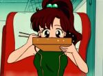  eating fast food gif kino_makoto sailor_moon 