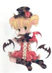  blonde_hair hinamori_ami lolita_fashion peach-pit shugo_chara! solo twintails wings yellow_eyes 