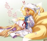  2girls blonde_hair kazami_karasu touhou yakumo_ran yakumo_yukari 