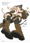   animal_ears kanzaki_hiro nekomimi panties shimapan tabgraphics tail thigh-highs  