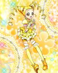  1girl bike_shorts_under_skirt blonde_hair boots butterfly_brooch butterfly_earrings cure_lemonade drill_hair earrings full_body highres jewelry kasugano_urara_(yes!_precure_5) long_hair official_art open_mouth precure precure_connection_puzzlun shorts smile solo thigh_boots third-party_source twin_drills yellow_eyes yellow_footwear yellow_shorts yellow_theme yes!_precure_5 yes!_precure_5_gogo! 