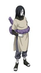  black_hair grin long_hair male naruto orochimaru sandals simple_background solo transparent_background vector white_skin yellow_eyes 