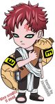  chibi extraction gaara male naruto signed vector 