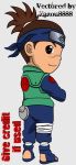  chibi male naruto signed umino_iruka vector 