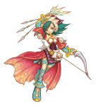  arrow bow_(weapon) children_of_mana highres official_art seiken_densetsu simple_background solo tamber weapon 