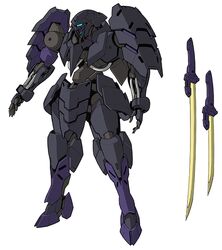  assault_visor ebikawa_kanetake full_body gundam gundam_tekketsu_no_orphans gundam_tekketsu_no_orphans_urdr_hunt katana mecha mobile_suit no_humans official_art open_hands robot science_fiction solo sword waltraute_(mobile_suit) weapon white_background 