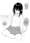  1girl greyscale hard_translated hard_translated_(non-english) highres long_hair monochrome non-web_source portuguese_text suzuki_nago tagme third-party_edit 