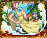  3girls bellemere breasts cigarette large_breasts mohawk mother_and_daughter multiple_girls nami_(one_piece) nojiko non-web_source one_piece smile 