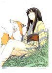  fox highres horibe_hiderou japanese_clothes kimono yukata 