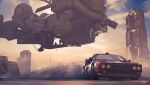  2others aircraft bridge building burnout car chasing dust gregory_fromenteau ground_vehicle lancia_037 motor_vehicle multiple_others original race_vehicle racecar rally_car science_fiction signature spacecraft sunset vehicle_focus 