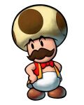  1boy boots bow bowtie brown_footwear facial_hair highres mario_&amp;_luigi:_partners_in_time mario_&amp;_luigi_rpg mustache official_art red_bow red_bowtie simple_background super_mario_bros. toadsworth_the_younger transparent_background 