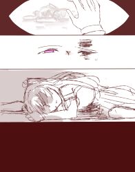  absurdres blood choujigen_game_neptune highres nepgear neptune_(series) okutorinno partially_colored thai_commentary uni_(neptunia) 