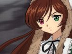  brown_hair heterochromia long_hair rozen_maiden solo suiseiseki tagme 