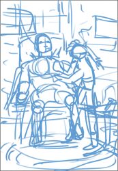  1boy 1girl :3 android animated animated_gif bare_shoulders belt belt_buckle biceps black_belt black_hair black_shirt black_skirt blue_pants boots brush_rush buckle cable chair clip_studio_paint clip_studio_paint_(copyright) clip_studio_paint_(medium) closed_mouth coffee_mug collarbone commentary contrast cup denim elbow_gloves english_commentary exposed_internal_machinery facial_mark forehead full_body gloves hair_tubes high-waist_skirt high_collar holding_tool indoors jeans knee_boots logo long_hair maintenance making-of mechanic miniskirt mixed-language_commentary monitor mug multicolored_boots muscular muscular_male official_art on_chair original pants parted_lips pencil_skirt ponytail portuguese_commentary power_tool ribbed_shirt ruler safety_glasses screwdriver shirt short_hair single_hair_tube sitting skirt skull sleeping sleeveless sleeveless_shirt sparks spiky_hair standing steam thick_neck tinted_eyewear toned toned_female tool_belt toolbox tools tube two-tone_boots v-taper vent_(object) very_short_hair white-framed_eyewear white_boots white_gloves wrench x-ray_film yellow-tinted_eyewear yellow_boots yellow_shirt 