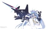  ace_combat adf-01_falken airplane crossover hairan highres kos-mos mecha xenosaga xenosaga_episode_iii 