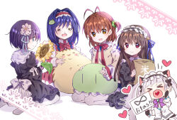  >_< 5girls :d adapted_costume air_(visual_novel) alternate_costume alternate_hairstyle antenna_hair back_bow bag black_bow black_dress black_gloves black_hair black_hairband blue_eyes blue_hair blue_ribbon blush blush_stickers bow bowtie braid brown_eyes brown_hair cat chinese_commentary clannad closed_mouth commentary_request company_connection crossover dango_daikazoku doruji dress eyelashes fang flower frilled_dress frilled_hairband frilled_shirt_collar frilled_sleeves frills frog_hair_ornament furukawa_nagisa gloves green_scrunchie grey_hair hair_between_eyes hair_bow hair_flower hair_intakes hair_ornament hair_ribbon hair_scrunchie hairband hairclip hand_up happy heart heart_in_mouth heaven_burns_red highres holding holding_bag holding_flower holding_sign juliet_sleeves kanon key_(company) knees_up konohana_lucia leaf little_busters! lliissaawwuu2 long_hair long_sleeves looking_at_viewer medium_hair minase_nayuki multiple_crossover multiple_girls neck_ribbon no_shoes notice_lines one_side_up open_mouth outline pantyhose parallel_hairclips pink_bow pink_bowtie profile puffy_sleeves red_bow red_bowtie red_dress red_eyes red_hairband red_ribbon rewrite ribbon runny_nose scrunchie shirt short_hair sign simple_background sitting skin_fang sleeve_bow sleeves_past_wrists smile snot split_mouth star_(symbol) star_hair_ornament sugawara_chie sunflower toono_minagi twin_braids twintails upper_body v-shaped_eyebrows wariza white_background white_bow white_flower white_outline white_pantyhose white_shirt wide_sleeves yellow_cat yellow_shirt |_| 