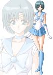  bishoujo_senshi_sailor_moon cleavage cute sailor_mercury smile 