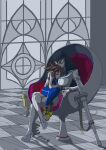  alternate_universe chair crossover kill_la_kill kingdom_hearts kiryuuin_satsuki sora_(kingdom_hearts) sword weapon 