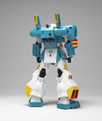  3d back cable char's_counterattack color_variation commentary_request derivative_work exposed_internal_machinery gassan_(7nan8ku) gradient_background grey_background gundam highres hizack hobby_hizack machinery mecha mecha_focus mobile_suit multiple_views one-eyed radio_antenna realistic redesign robot science_fiction thrusters vernier_thrusters 