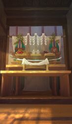  brown_background commentary fate/grand_order fate_(series) indoors katana leaf light_particles no_humans official_art sakumamitsuro shide still_life sword tatami third-party_source weapon weapon_focus 