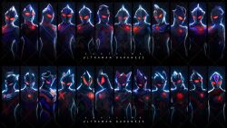  6+boys alien alternate_color alternate_design armor artist_name black_skin blue_skin breastplate castlings color_timer colored_skin commentary compound_eyes crystal dark_background dark_persona dorsal_fin dual_persona english_text everyone eye_slugger forehead_jewel gem glowing glowing_eyes grey_skin head_tilt highres horns looking_at_viewer looking_down male_focus multicolored_skin multiple_boys muscular muscular_male official_alternate_design pectorals purple_skin red_eyes red_gemstone red_skin shoulder_armor shoulder_pads tokusatsu toned toned_male ultra_galaxy_(series) ultra_series ultraman_agul ultraman_blu ultraman_cosmos ultraman_cosmos_(luna_mode) ultraman_cosmos_(series) ultraman_decker ultraman_decker_(flash_type) ultraman_decker_(series) ultraman_dyna ultraman_dyna_(flash_type) ultraman_dyna_(series) ultraman_gaia ultraman_gaia_(series) ultraman_geed_(series) ultraman_geed_darkness ultraman_ginga ultraman_ginga_(series) ultraman_ginga_s ultraman_hikari ultraman_justice ultraman_max ultraman_max_(series) ultraman_mebius ultraman_mebius_(series) ultraman_nexus ultraman_nexus_(series) ultraman_nexus_junis ultraman_nexus_junis_blue ultraman_orb_(series) ultraman_orb_(thunder_breastar) ultraman_r/b ultraman_rosso ultraman_taiga ultraman_taiga_(series) ultraman_tiga ultraman_tiga_(multi_type) ultraman_tiga_(series) ultraman_trigger ultraman_trigger_(multi_type) ultraman_trigger_(series) ultraman_victory ultraman_x ultraman_x_(series) ultraman_z ultraman_z_(series) ultraman_zero ultraman_zero_darkness watermark 