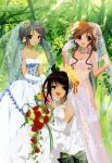  aratani_tomoe asahina_mikuru nagato_yuki suzumiya_haruhi suzumiya_haruhi_no_yuuutsu wedding_dress 