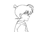  animated_gif cheek_kiss detective_conan formal gif gloves hat kaito_kid kiss kudou_shin'ichi kudou_shinichi lowres meitantei_conan monochrome school_uniform suit top_hat yaoi 