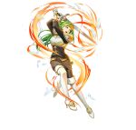  1girl armor belt boots breastplate breasts dress feathers fire_emblem fire_emblem:_the_sacred_stones fire_emblem_heroes gloves green_eyes green_hair headband high_heel_boots high_heels long_hair medium_breasts non-web_source official_art open_mouth orange_headband pantyhose pencil_dress raise_sword sheath sheathed solo swinging sword syrene_(fire_emblem) teeth thigh_boots upper_teeth_only v-shaped_eyebrows weapon white_background white_footwear white_gloves 