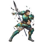  1boy armor beard black_eyes black_hair broken_armor chainmail clenched_teeth dai-xt damaged facial_hair fire_emblem fire_emblem:_the_sacred_stones fire_emblem_heroes gilliam_(fire_emblem) leg_armor official_art pants shoulder_armor solo teeth torn_clothes torn_pants v-shaped_eyebrows white_background 