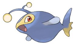  animal_focus fish full_body highres lanturn no_humans official_art open_mouth pokemon pokemon_(creature) pokemon_focus pokemon_hgss red_eyes smile solo sugimori_ken third-party_source transparent_background 