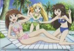  asakura_rin bikini blue_bikini crease fixme green_bikini nanase_kanaka nanase_narue narue_no_sekai pink_bikini swimsuit water_pistol 