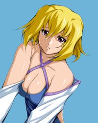  cleavage gundam gundam_seed stella_loussier vector 