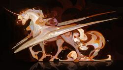  absurdres highres horse kabermotiv my_little_pony princess_celestia sun_symbol sun_tattoo tattoo wavy_hair winged_unicorn 