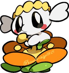  blush blush_stickers chibi chibi_only commentary_request flabebe flabebe_(orange_flower) flower full_body kawaanago lowres no_humans orange_flower pokemon pokemon_(creature) pokemon_focus solo transparent_background twitter_username 